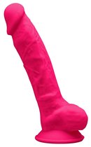 Розовый фаллоимитатор-реалистик Premium Dildo 7" Model 1 Premium - 17,5 см., цвет розовый - Adrien Lastic