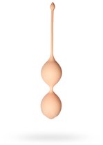 Телесные вагинальные шарики Кегеля со смещенным центом тяжести Delta, цвет телесный - Le Frivole