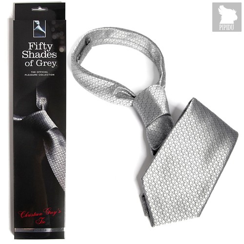 Фиксация в виде серебристого галстука Christian Grey’s Silver Tie, цвет серебряный - Lovehoney