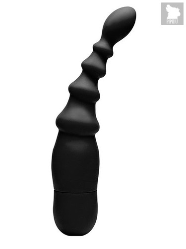 Чёрный вибромассажёр простаты MENZSTUFF P-SPOT REACH VIBE, цвет черный - Dream toys