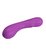 Фиолетовый силиконовый вибратор Elsa - 19 см., цвет фиолетовый - Baile