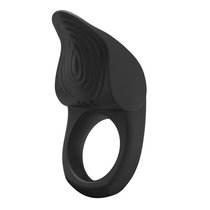 Черное эрекционное кольцо с вибрацией Vibrating Susanna, цвет черный - Baile