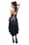 Длинное платье c открытой грудью Christine, цвет черный, размер M - Demoniq