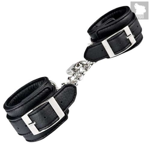 Наручники Unisex Leatherette Cuffs, цвет черный - Lux Fetish