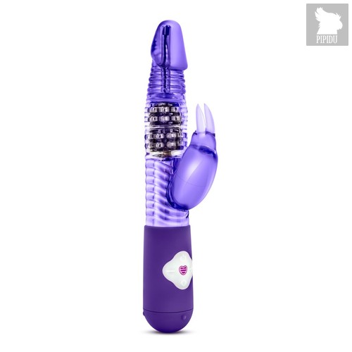 Фиолетовый вибратор с клиторальной стимуляцией Luxe Rabbit 2 - 26 см, цвет фиолетовый - Blush Novelties
