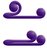 Уникальный фиолетовый вибромассажер-улитка для двойной стимуляции Snail Vibe, цвет фиолетовый - Snail