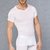 Мужская обтягивающая футболка в мелкий рубчик, цвет белый, XL - Doreanse
