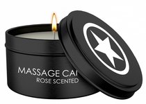 Массажная свеча с ароматом розы Massage Candle, цвет черный - Shots Media