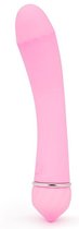 Розовый изогнутый вибратор с 11 режимами вибрации - 15 см., цвет розовый - A-Loving