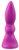Фиолетовая коническая пробка - 10 см., цвет фиолетовый - МиФ