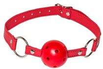 Красный кляп-шарик Firecracker, цвет красный - Lola Toys