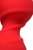Красная силиконовая анальная втулка Trio - 16 см, цвет красный - Toyfa