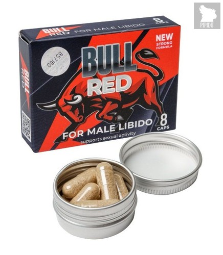 Пищевой концентрат для мужчин BULL RED - 8 капсул - Sitabella