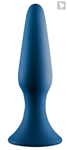 Синяя анальная пробка METAL BALL BUTT PLUG - 15 см., цвет синий - Dream toys