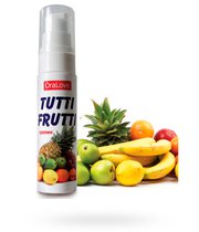 Гель-смазка Tutti-frutti со вкусом тропических фруктов, 30 г