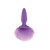 Анальная пробка Bunny Tails Purple с фиолетовым заячьим хвостом, цвет фиолетовый - NS Novelties