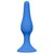 Синяя анальная пробка Slim Anal Plug XL - 15,5 см - Lola Toys