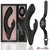 Черно-золотой вибратор-кролик с пультом-часами Anne s Desire Rabbit Vibe Wireless Watchme - 20,5 см., цвет золотой/черный - Dreamlove