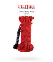 Веревка для бондажа Fetish Fantasy Series Deluxe Silky Rope, цвет красный - Pipedream
