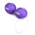 Фиолетовые вагинальные шарики Wiggle Duo, цвет фиолетовый - Easy toys