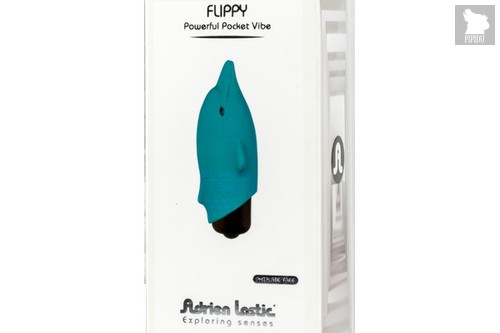 Lastic Pocket Dolphin Минивибростимулятор-дельфин, цвет бирюзовый - Adrien Lastic