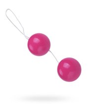 Розовые глянцевые вагинальные шарики, цвет розовый - Baile