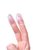 Комплект из 2 прозрачных насадок на палец Favi, цвет прозрачный - Toyfa