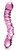 Розовый стеклянный двухголовый стимулятор Icicles №55 - 19,5 см., цвет розовый - Pipedream