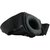 Чёрный полый страпон с вибрацией Unisex Vibrating Hollow Strap-On - 14 см, цвет черный - Lux Fetish