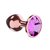 Пробка цвета розового золота с лиловым кристаллом Diamond Quartz Shine L - 8,3 см., цвет лиловый - Lola Toys