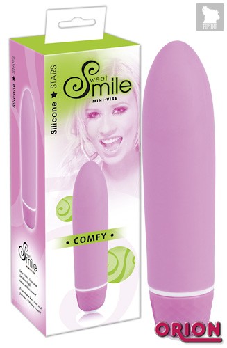 Розовый вибратор Smile Mini Comfy - 13 см - ORION
