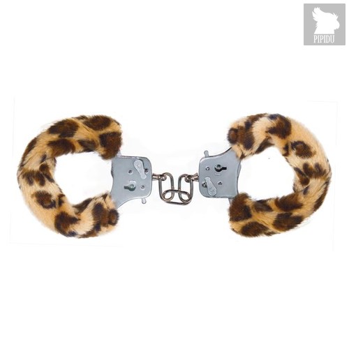 Наручники с леопардовым мехом Furry Fun Cuffs Leopard, цвет леопард - Toy Joy