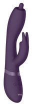 Фиолетовый вибромассажер-кролик Nilo - 22 см., цвет фиолетовый - Shots Media