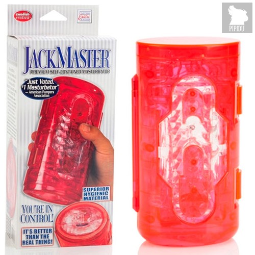 Премиум-мастурбатор JackMaster Masturbator, цвет красный - California Exotic Novelties