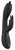 Черный вибромассажер-кролик Nilo - 22 см., цвет черный - Shots Media