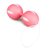 Розовые вагинальные шарики Wiggle Duo, цвет розовый - Easy toys