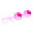 Розовые вагинальные шарики из силикона, цвет розовый - Baile
