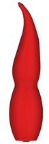 Красный клиторальный стимулятор FULLA - 13 см., цвет красный - Dream toys