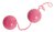 Розовые вагинальные шарики BI-BALLS, цвет розовый - Toyfa