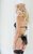 Прозрачное кружевное боди Beth с бантиком сзади, цвет черный, M-L - SoftLine Collection (SLC)