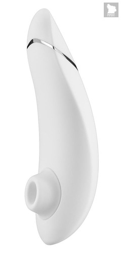 Белый бесконтактный клиторальный стимулятор Womanizer Premium, цвет белый - Epi24