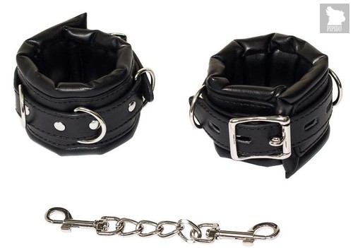 Черные наручники Party Hard Masquerade, цвет черный - Lola Toys