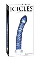Анальный стимулятор ICICLES № 29 из стекла, цвет синий - Pipedream