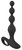 Черная анальная цепочка с вибрацией Rechargeable Anal Beads - 20 см., цвет черный - ORION