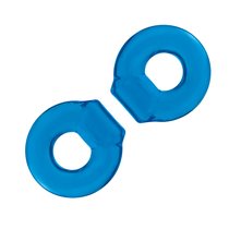 Комплект из двух колец для пениса 2-Pack Ultra-Stretch Stamina Endurance Ring, цвет голубой - Blue Line