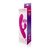 Розовый силиконовый вибромассажер с отростком и 20 режимами вибрации, цвет розовый - Bioritm