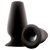 Чёрная анальная пробка с отверстием Renegade Peak A Boo - 10,1 см, цвет черный - NS Novelties