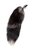 Серебристая металлическая анальная втулка с хвостом чернобурой лисы - размер S, цвет серебряный - Toyfa