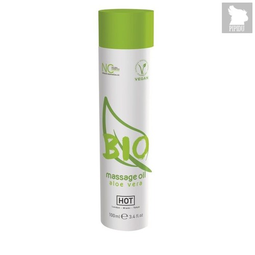 Массажное масло BIO Massage oil aloe vera с ароматом алоэ - 100 мл - HOT