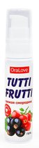 Гель-смазка Tutti-frutti со вкусом смородины - 30 гр. - Bioritm
